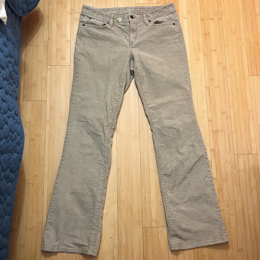 LOFT 28/6 Curvy Boot Corduroy Flare Pants